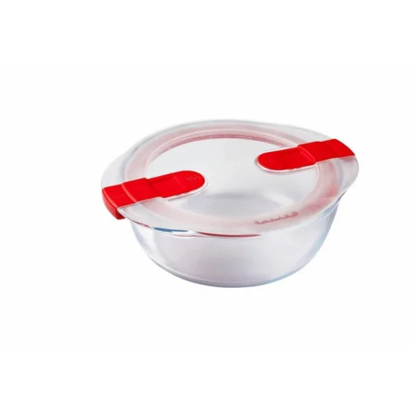 Offres 🎉 Boîte de Conservation en Verre Ronde 20 cm 1,1 L Cook & Heat Pyrex ✨ haute qualité 1