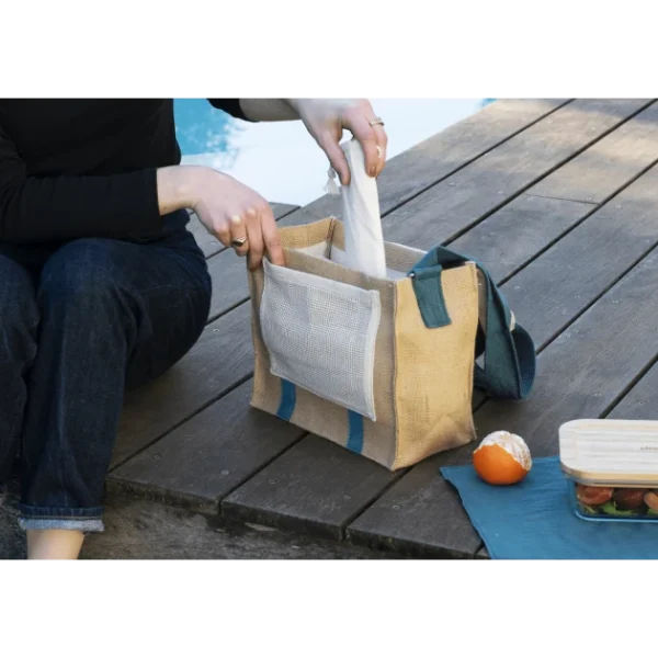 Vente flash 💯 Lunch Bag à Bandoulière avec Set de Table Pebbly 😉 qualité supérieure 4