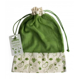 Acheter 😀 Sac à Légumes Coton Bio Vert 30 x 40 cm Pebbly 🥰 qualité supérieure 8